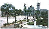 Plaza e iglesia parroquial de Juana Daz